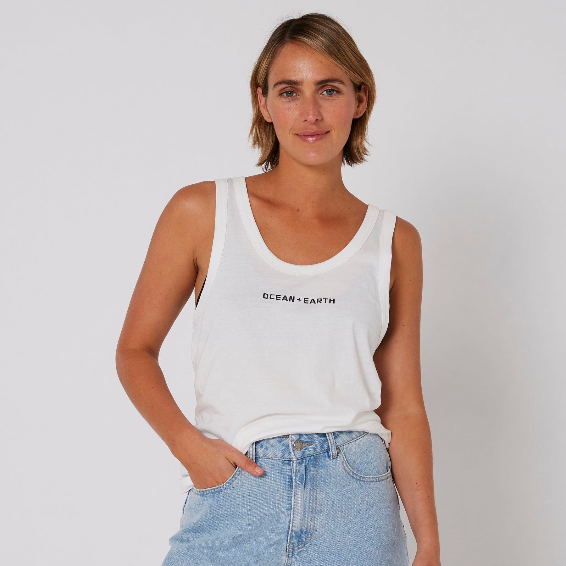 White tank front view