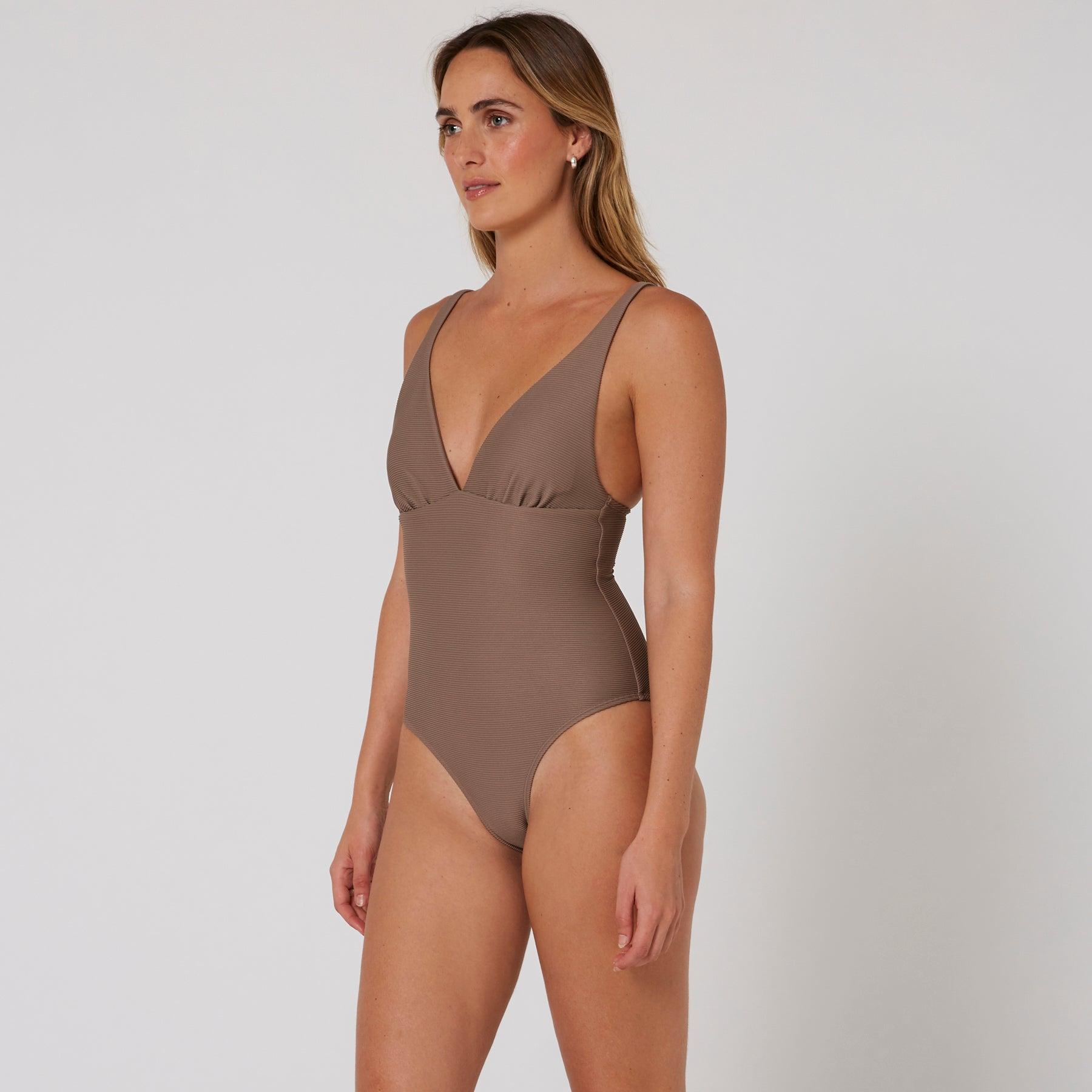Hyams-Rib Plunge One Piece