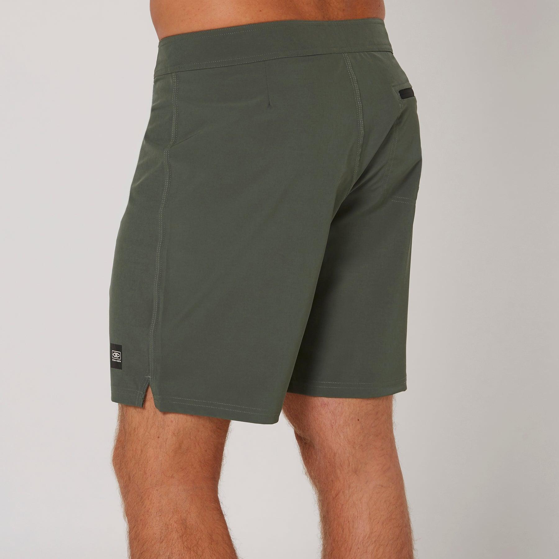 Back view Olive shorts