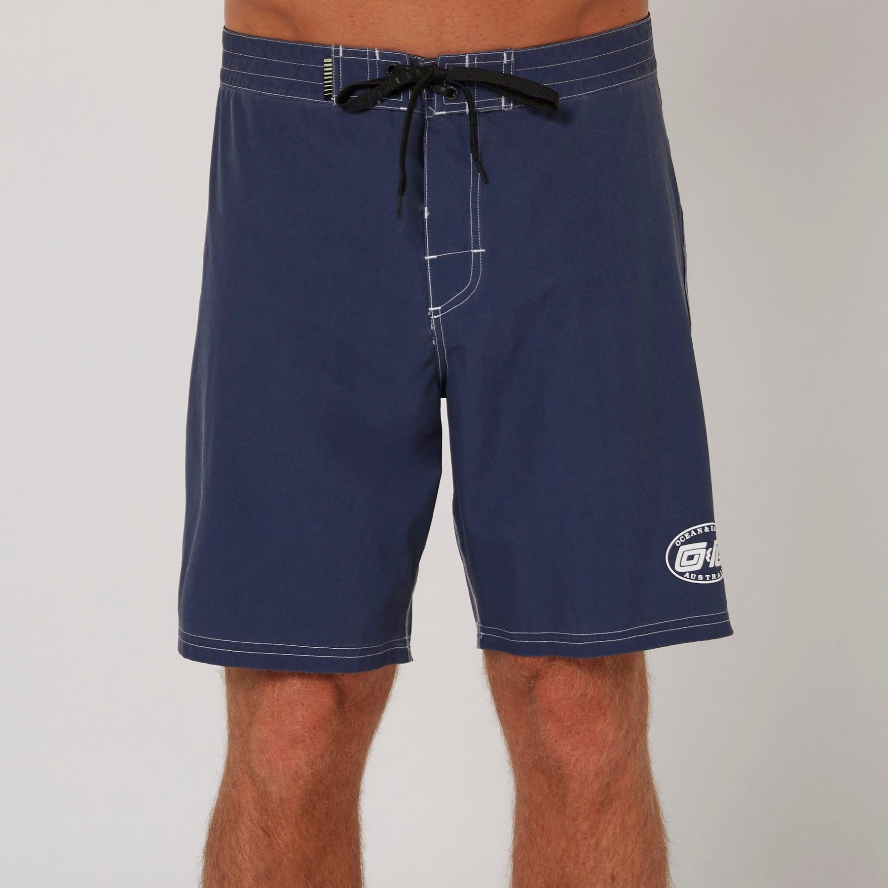 Front view navy boardshort
