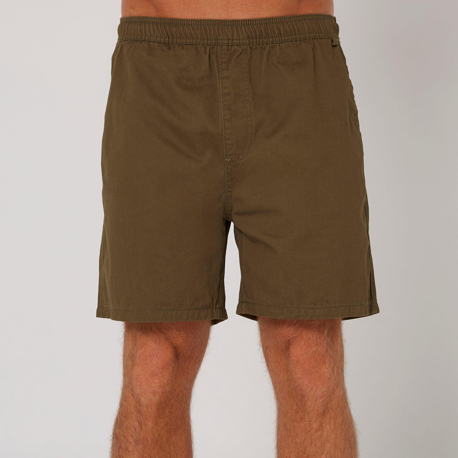 Front view Army Green shorts