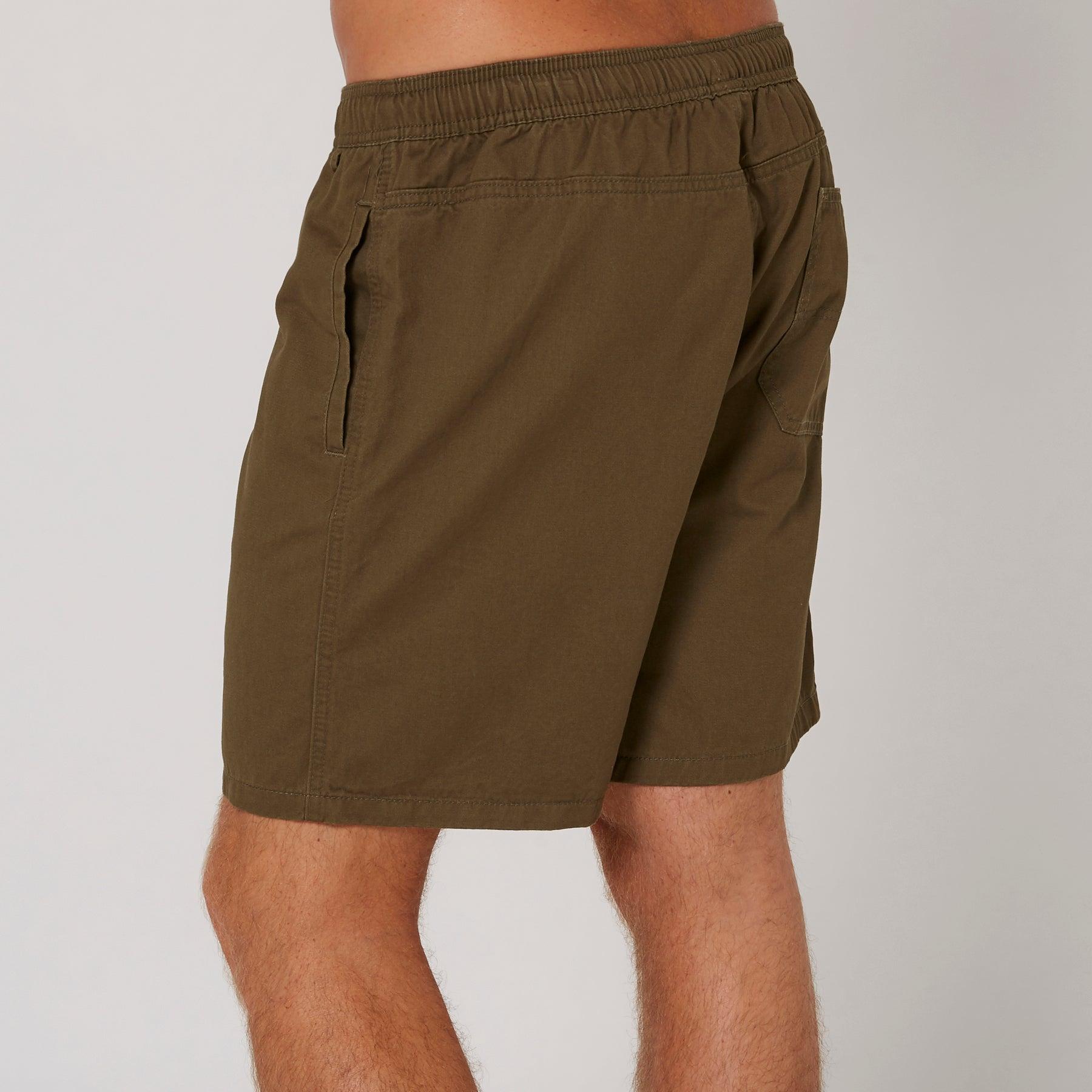 Side view Army Green shorts