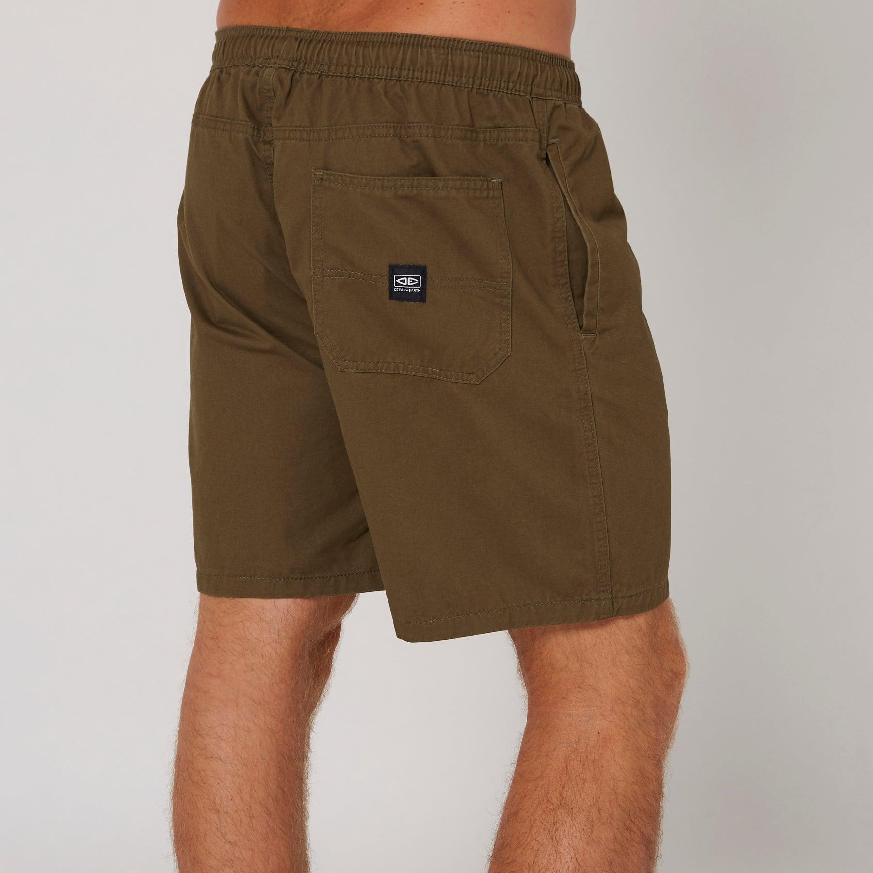 Back view Army Green shorts