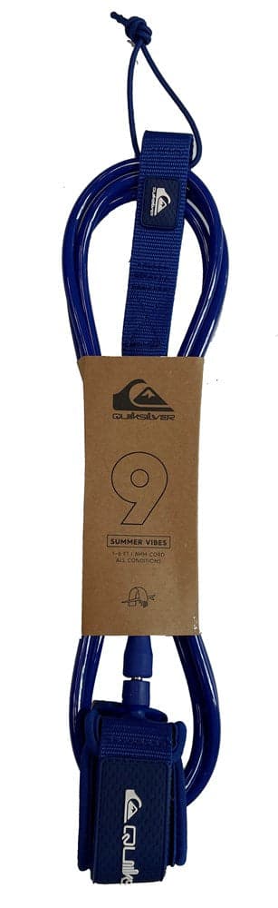 Quiksilver Summervibes 9ft Longboard Ankle Leash - Blue