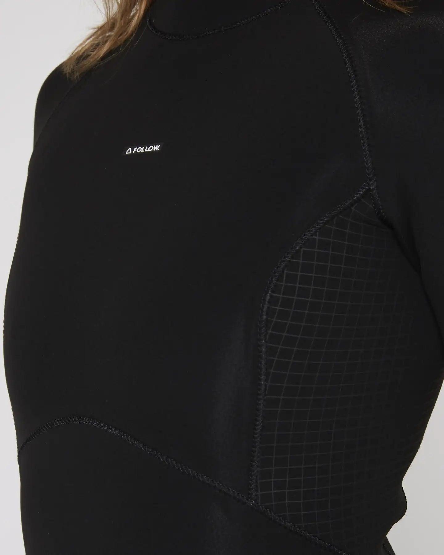 Follow P1 Womens 2/2mm L/S Springy - Black 8