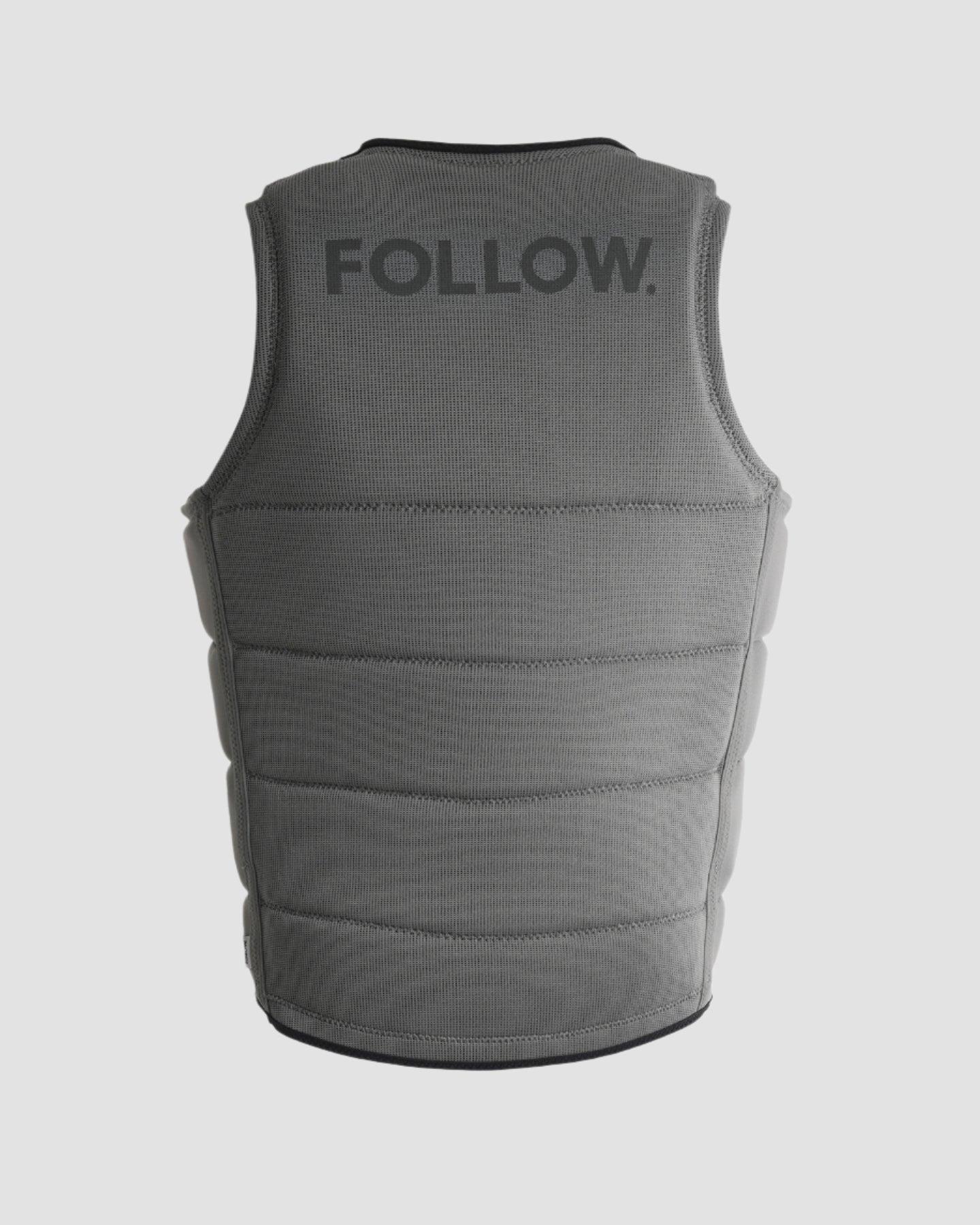 Follow Section Mens Impact Vest - Stone back