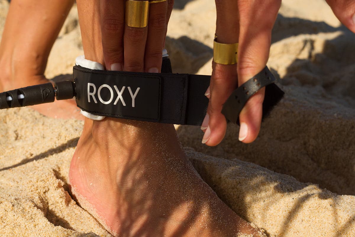 Roxy Queen Longboard Ankle 9ft Leash / Legrope - Black