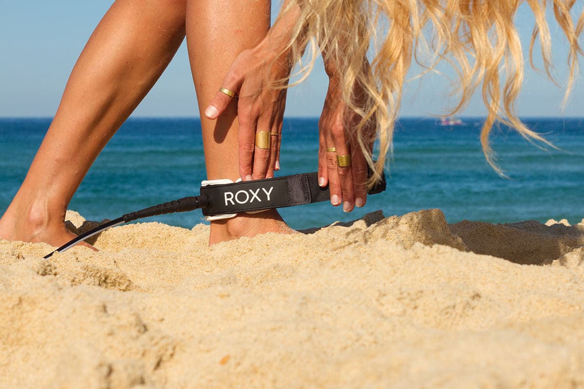 Roxy Queen Longboard Ankle 9ft Leash / Legrope - Black