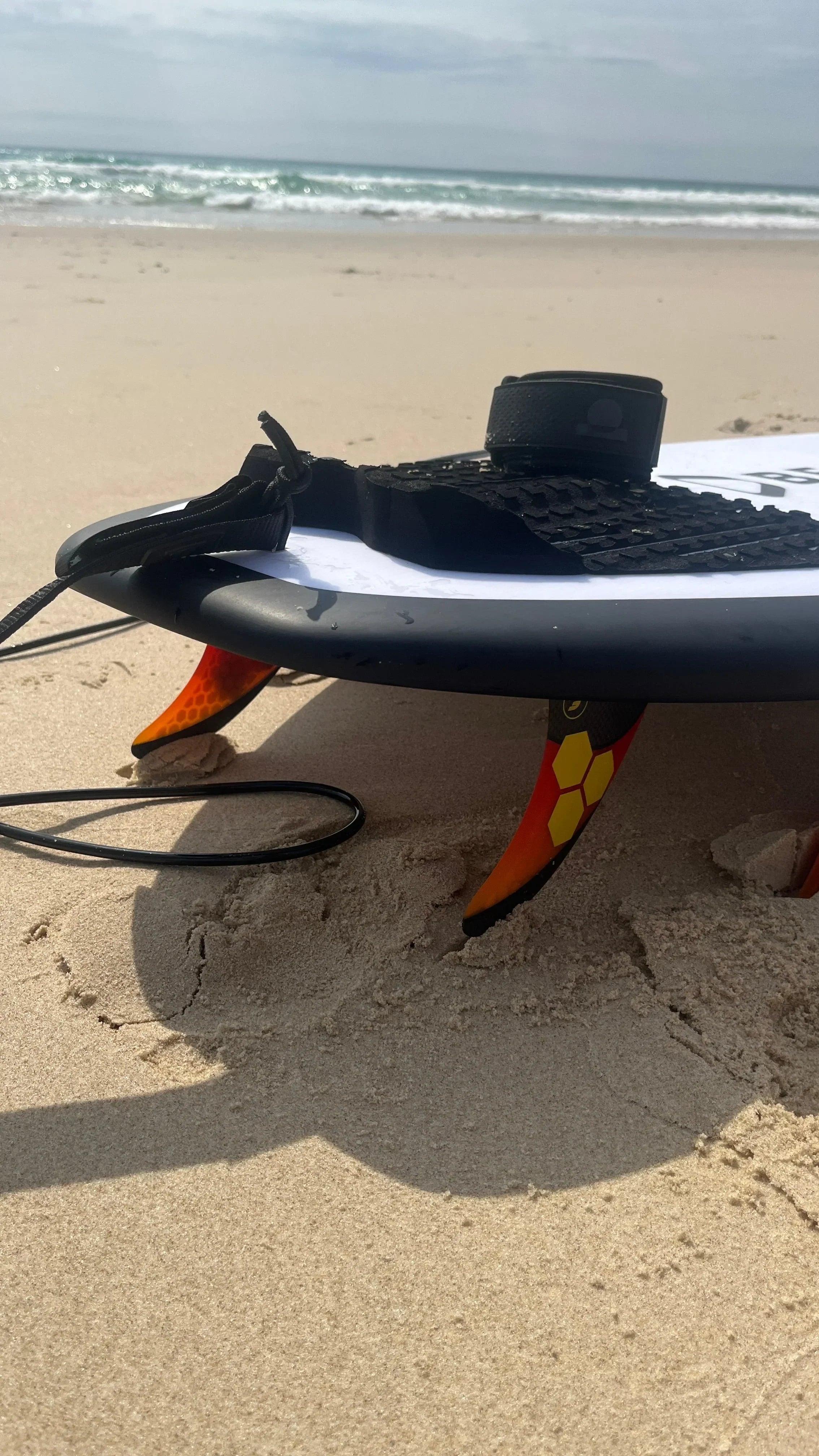 Summer vibes Session 5ft Surfboard Leash Leg rope - Black - Summer vibes