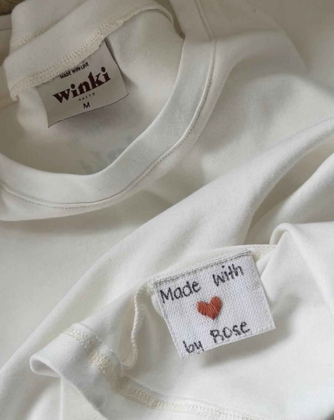 Clam Tee handmade tag