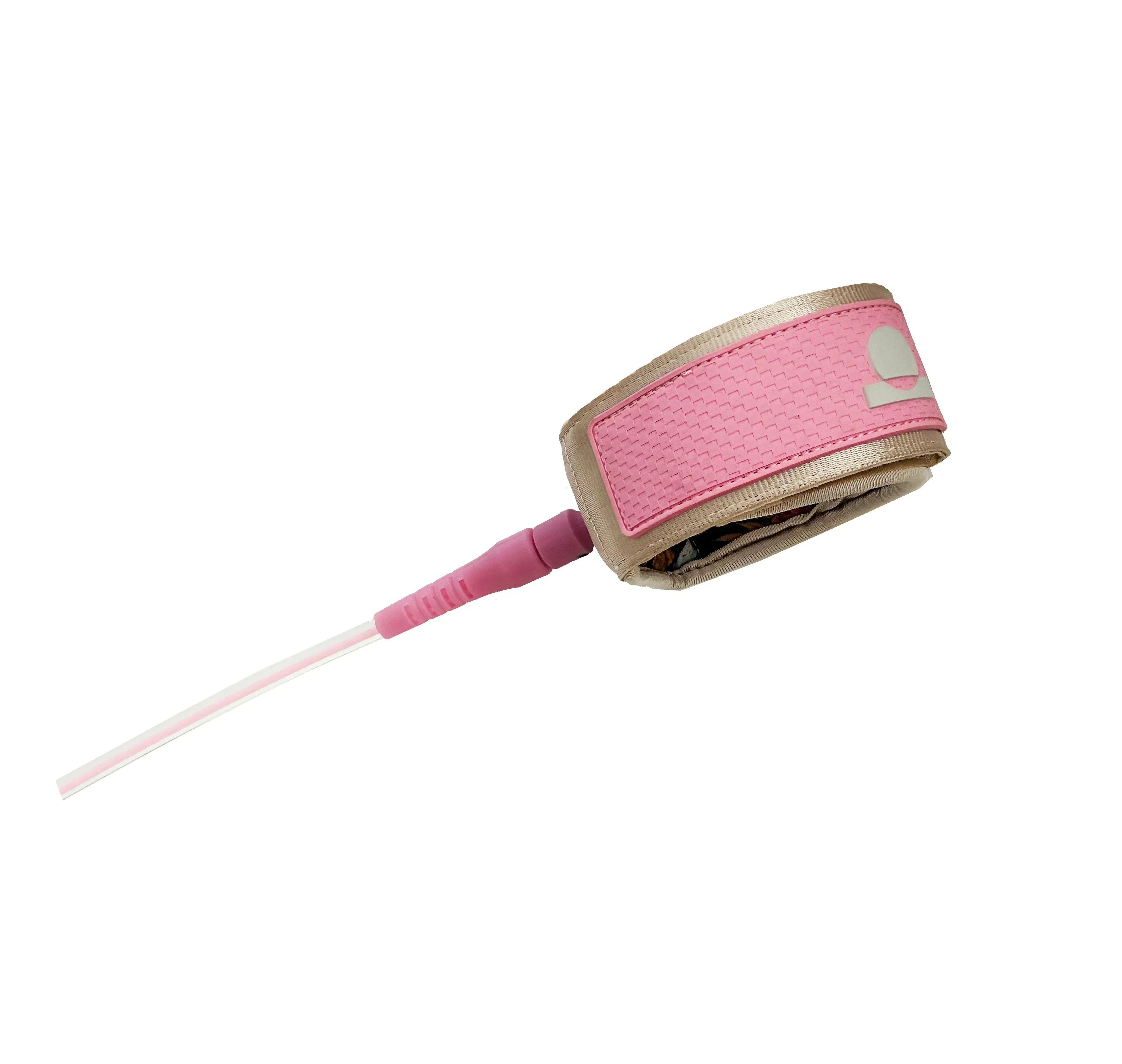 Summer vibes Session 9ft Longboard Surfboard Ankle Leash Leg rope - Pink - Summer vibes