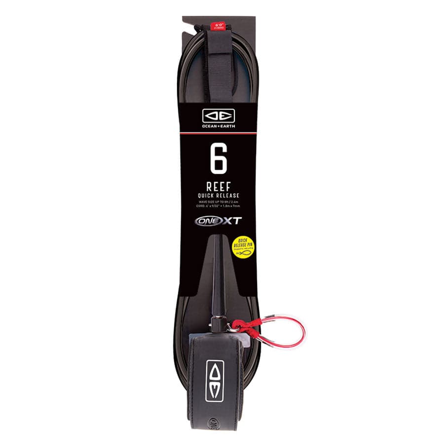 Surfboard Leash | Reef Quick Release One-XT - 6ft | Ocean and Earth