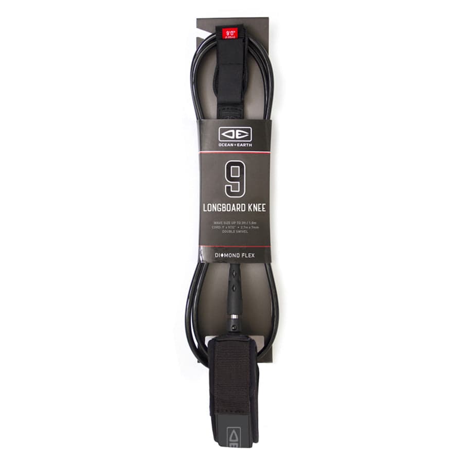 Black Longboard Knee Leash
