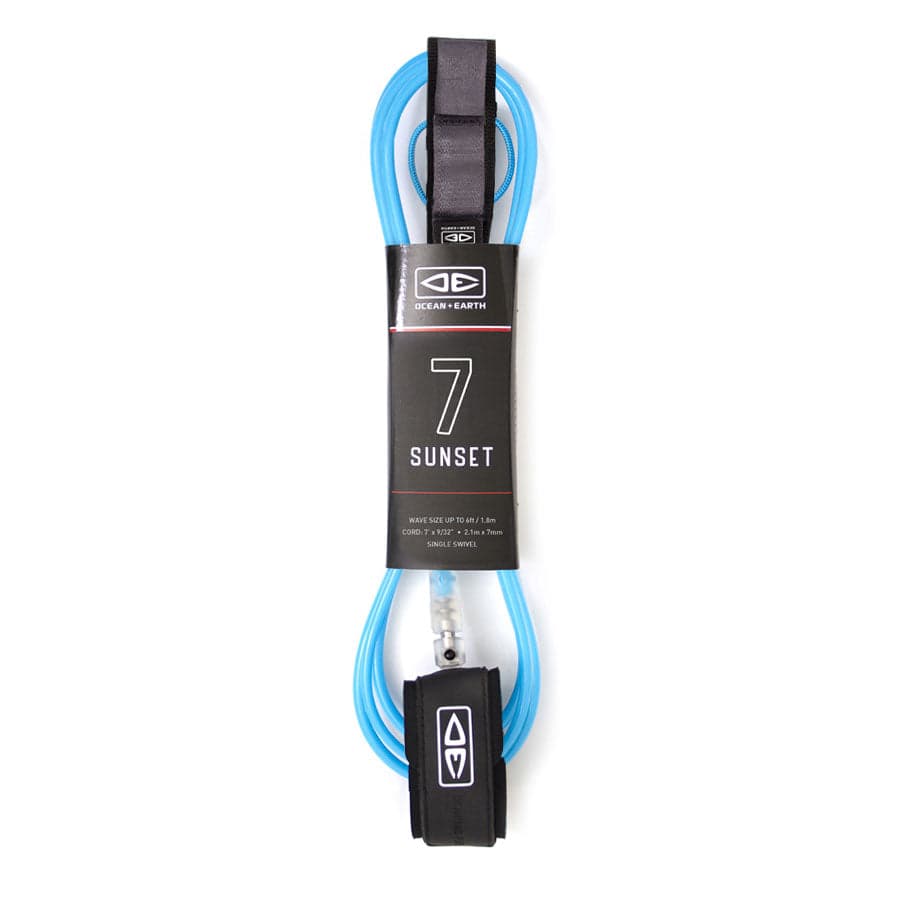 Blue leash in packaging