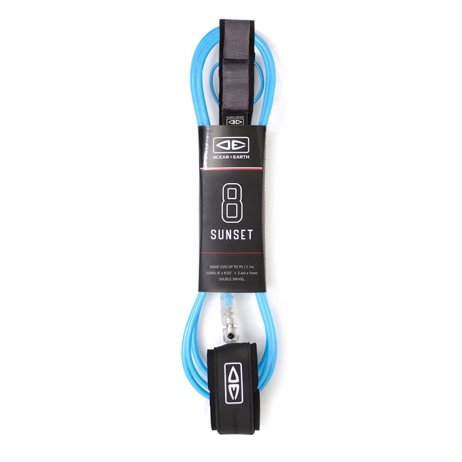 Packaged Blue Surfboard Leash