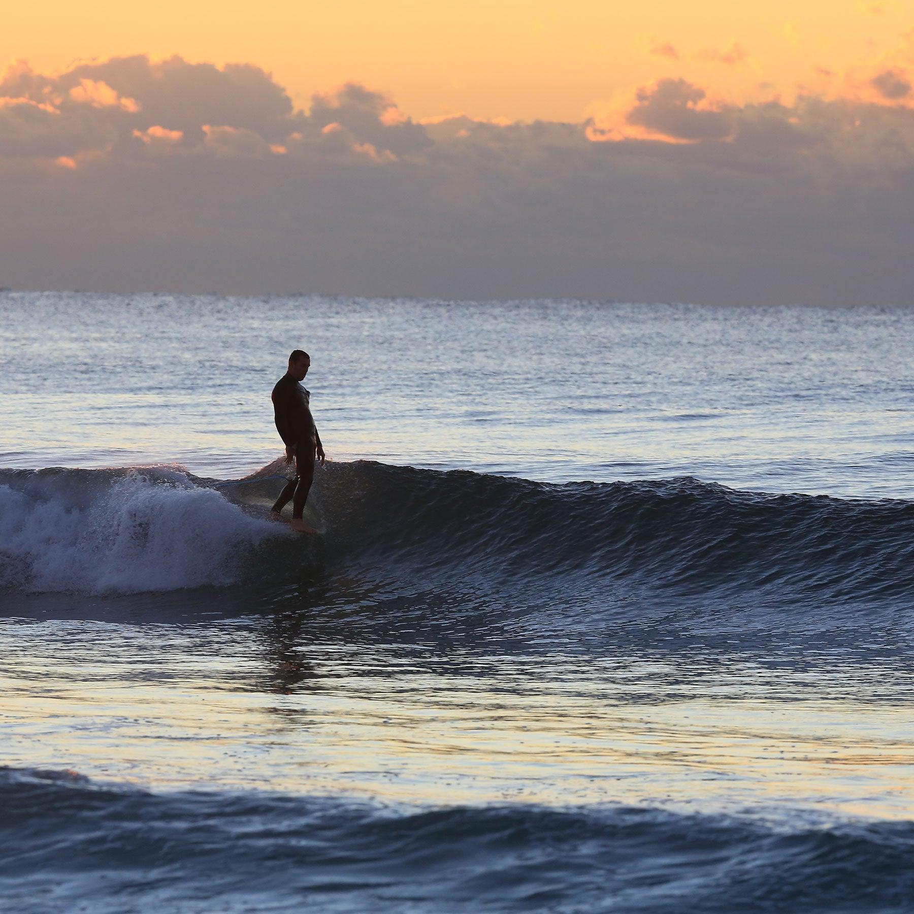 Lifestyle Surfing at Sunset