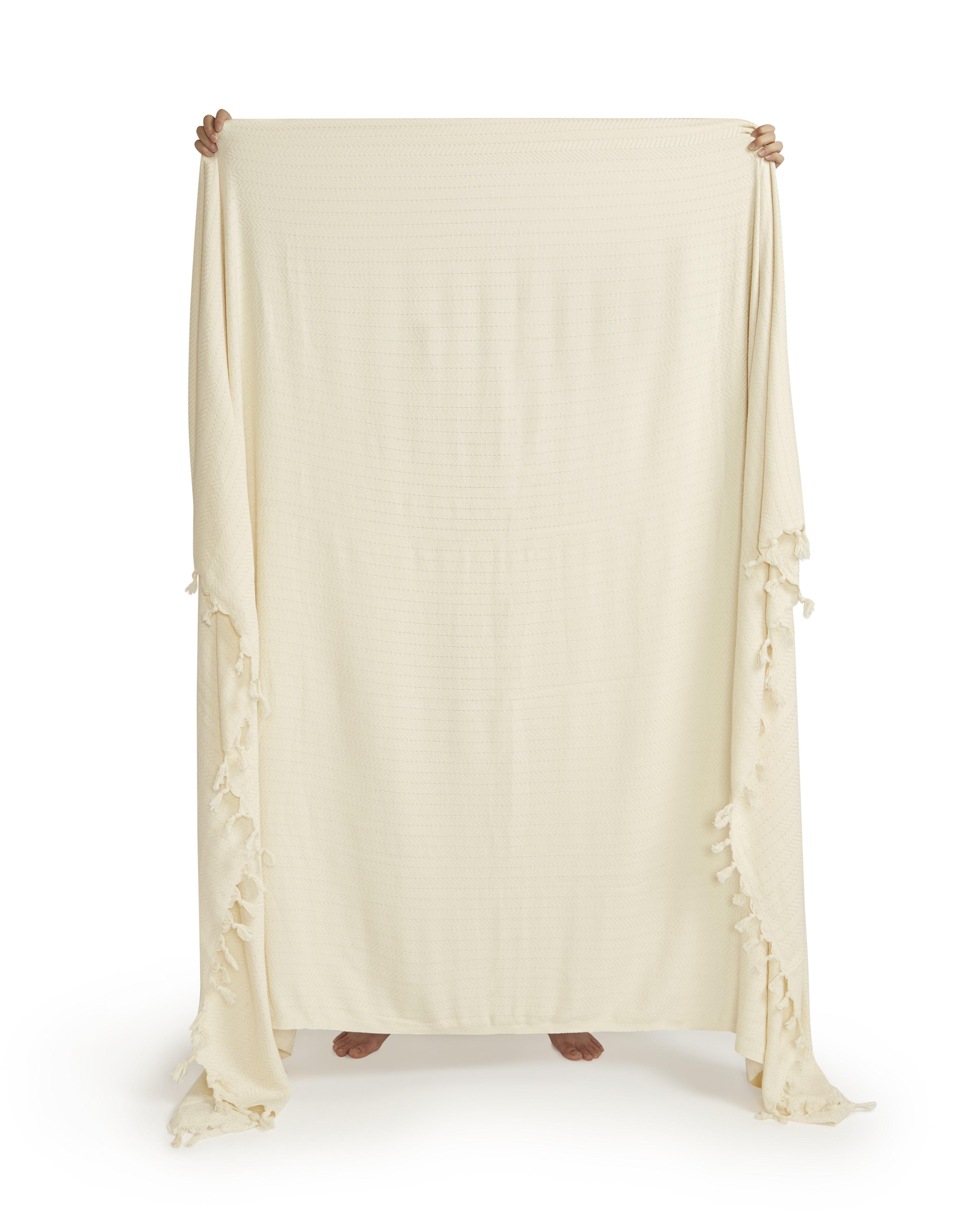 Full Bronte family beach blanket in natural