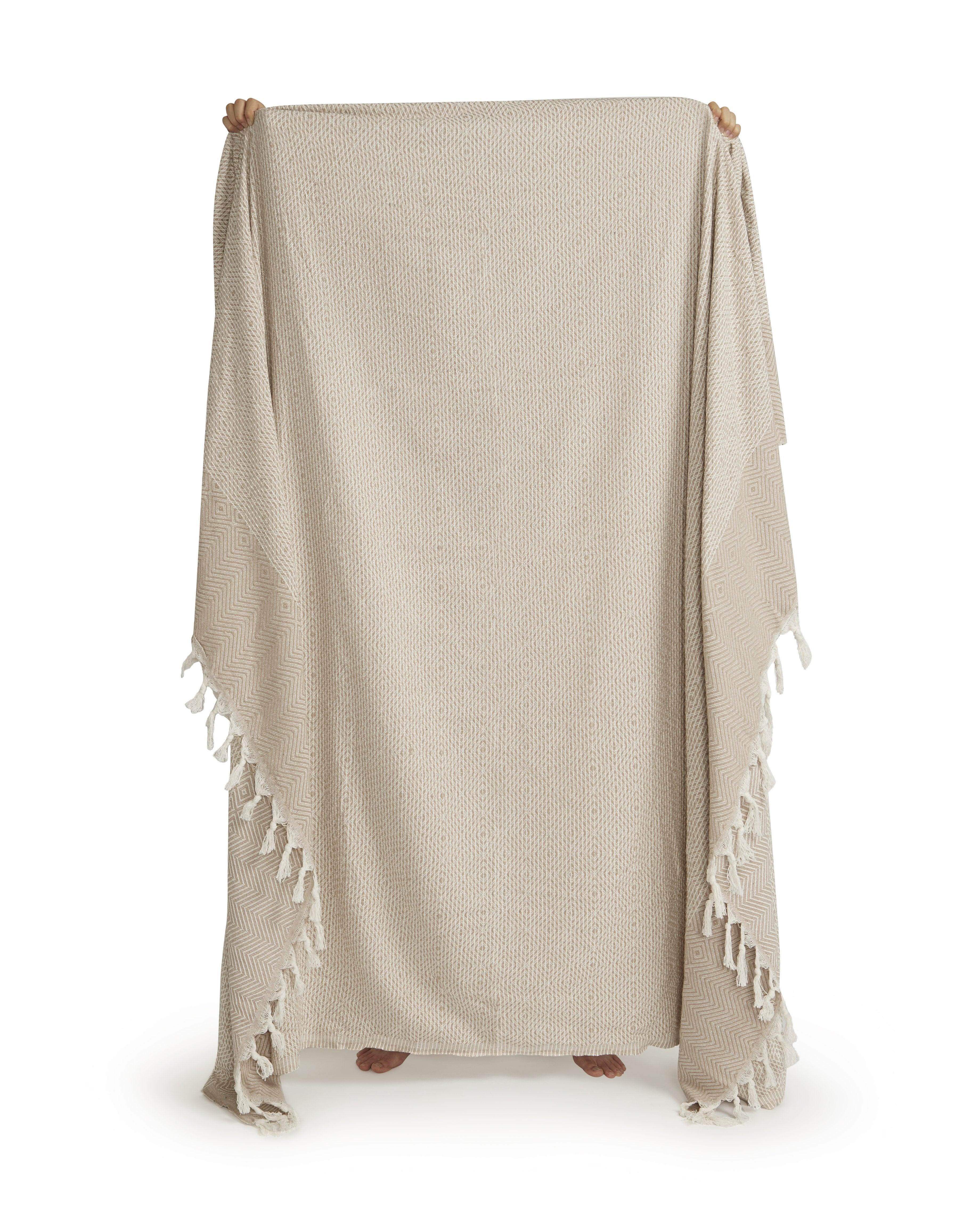Full sand blanket held up