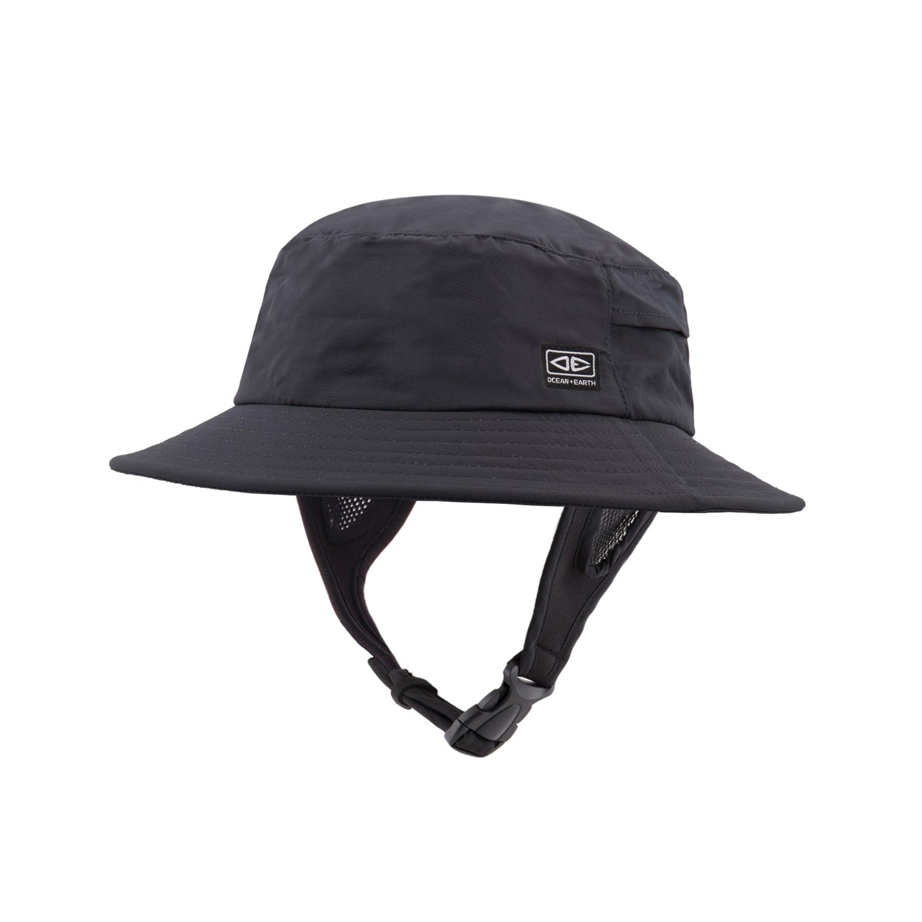 Ocean and Earth Youth Bingin Soft Peak Surf Hat - Black