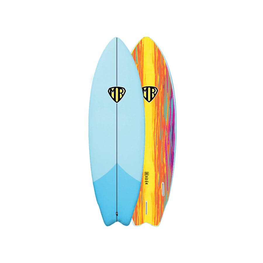 Ocean & Earth | MR Epoxy Twin Fin Softboard 5'6" | Pastel Blue
