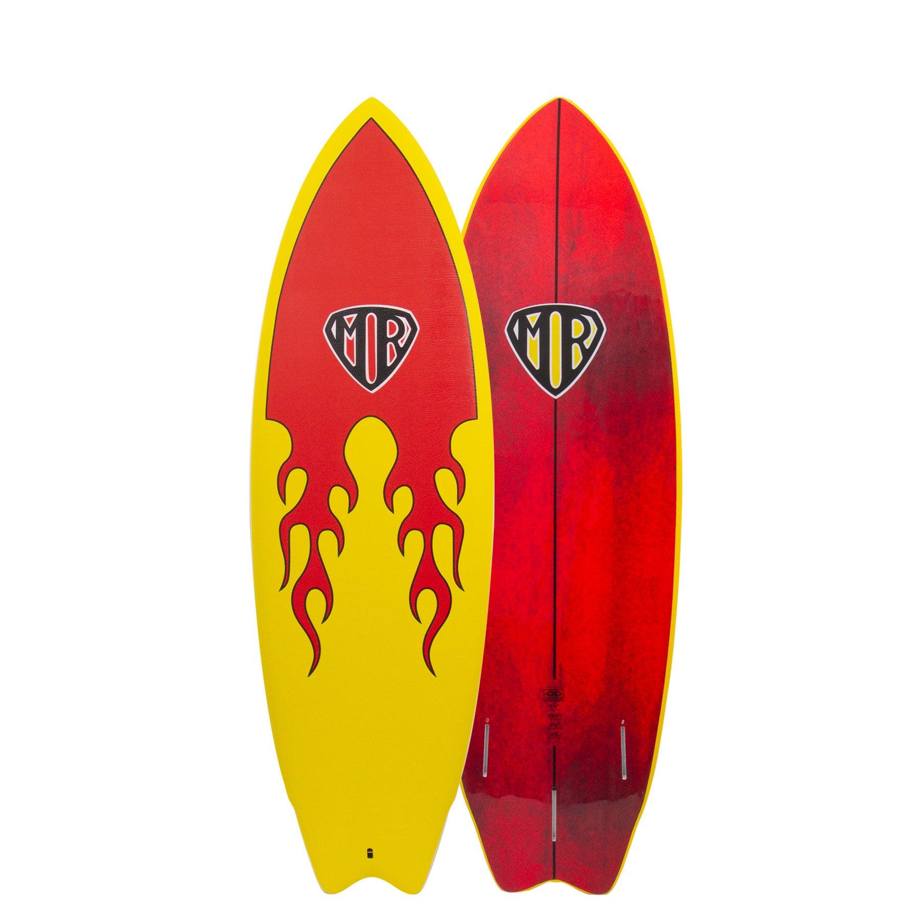Ocean & Earth | MR Epoxy Twin Fin Softboard 5'9" | Flame22