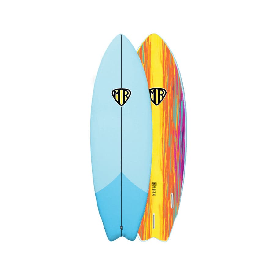 Ocean & Earth | MR Epoxy Twin Fin Softboard 5'9" | Pastel Blue