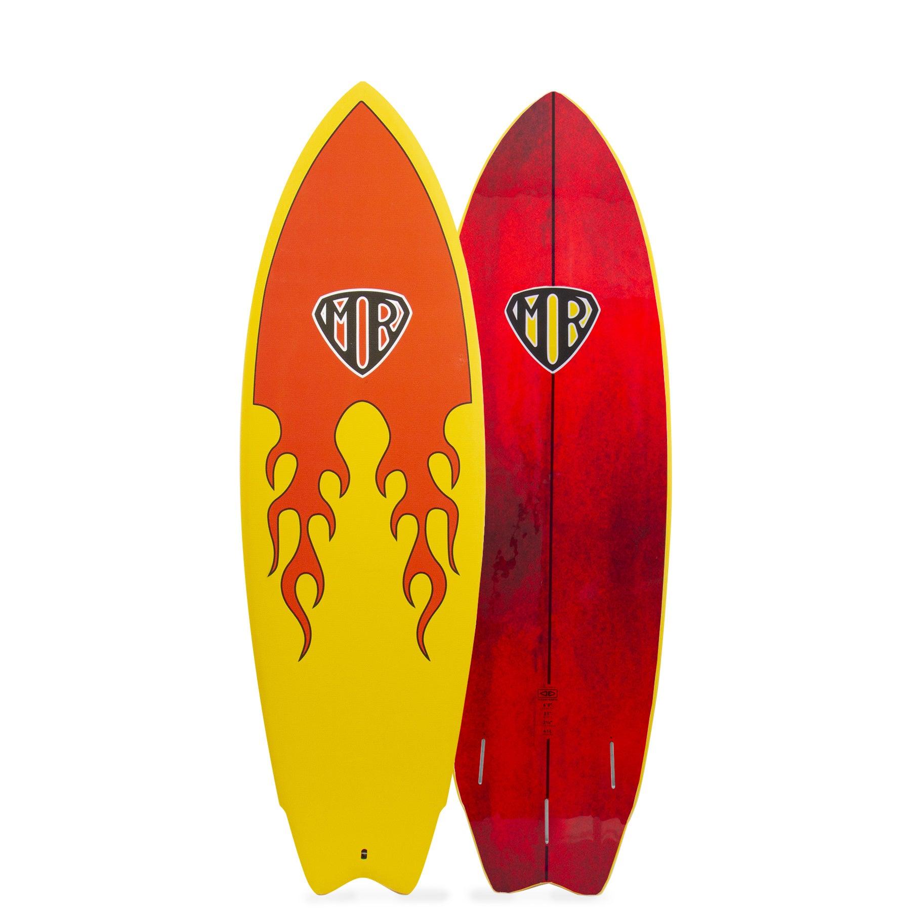 Ocean & Earth | MR Epoxy Twin Fin Softboard 6'0" | Flame22