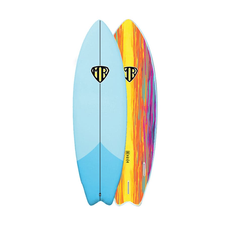 Ocean & Earth | MR Epoxy Twin Fin Softboard 6'0" | Pastel Blue