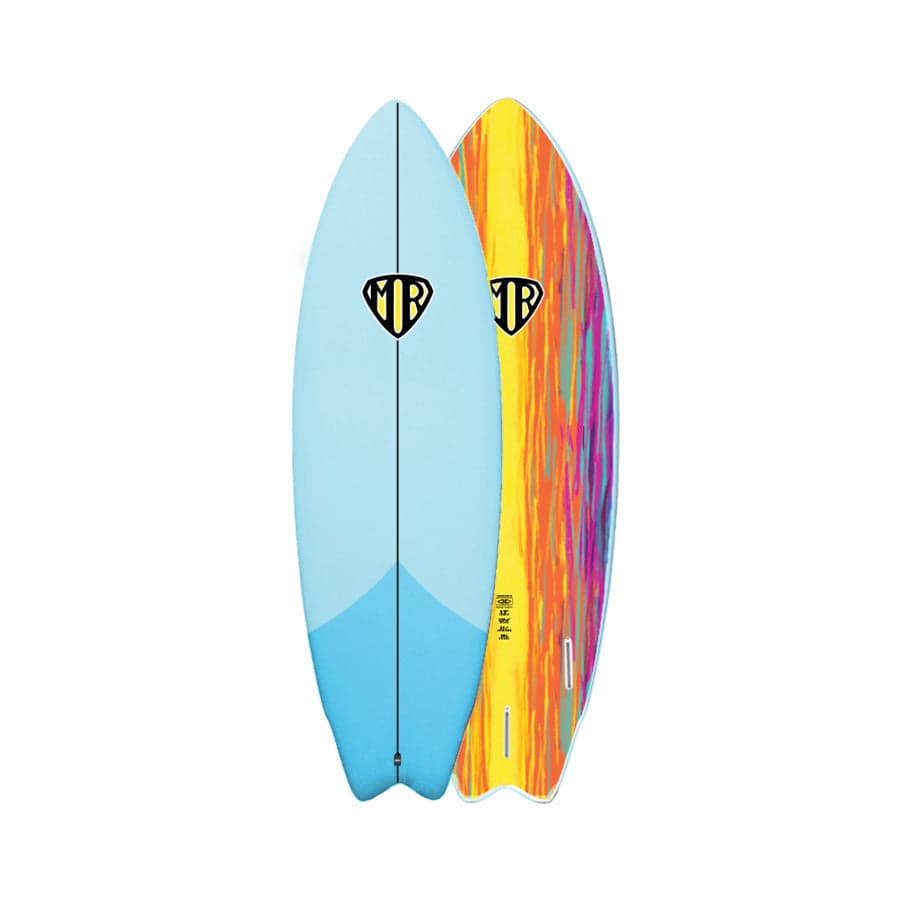 Ocean & Earth | MR Epoxy Twin Fin Softboard 6'4" | Pastel Blue