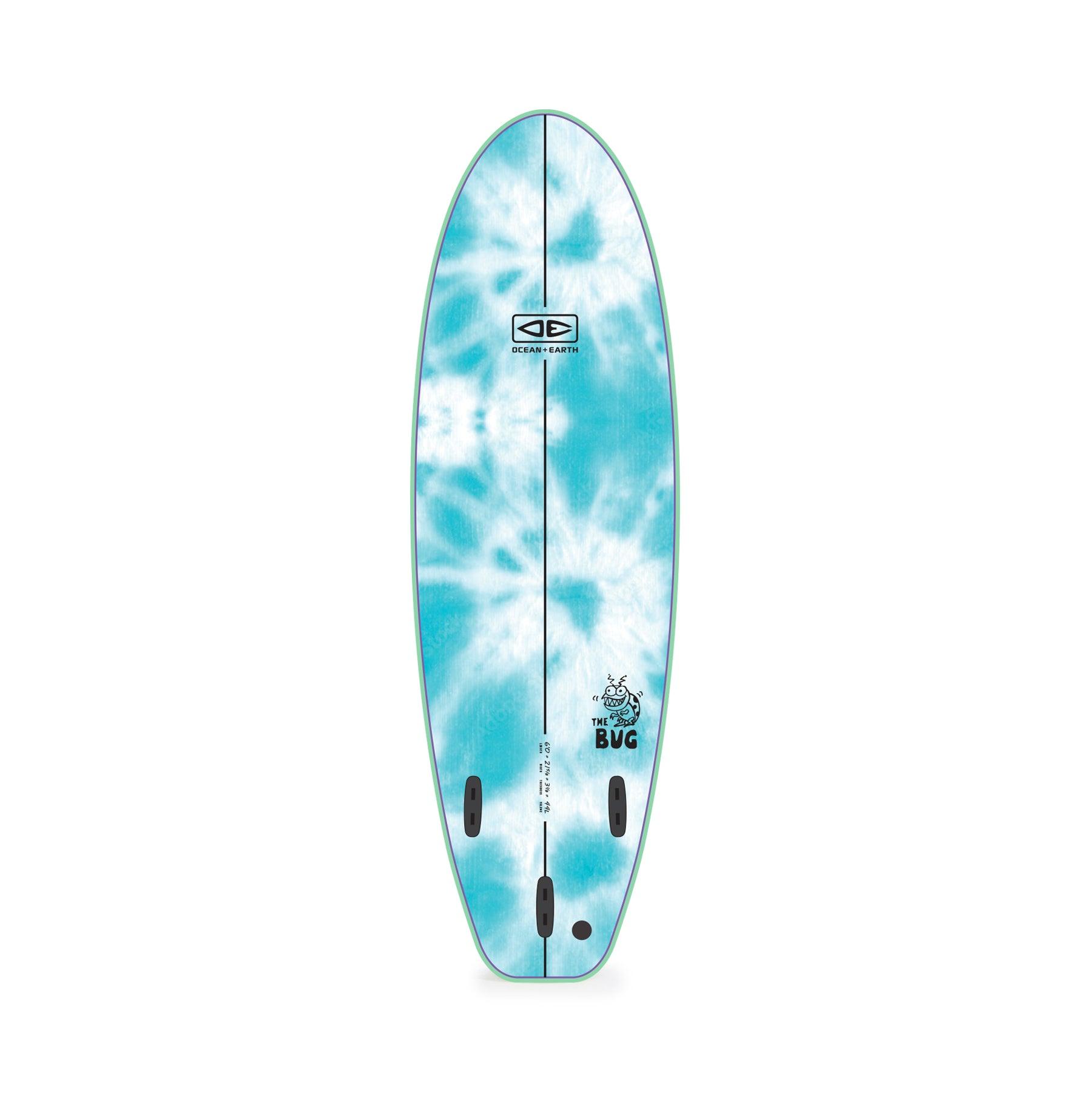 Spearmint softboard bottom view