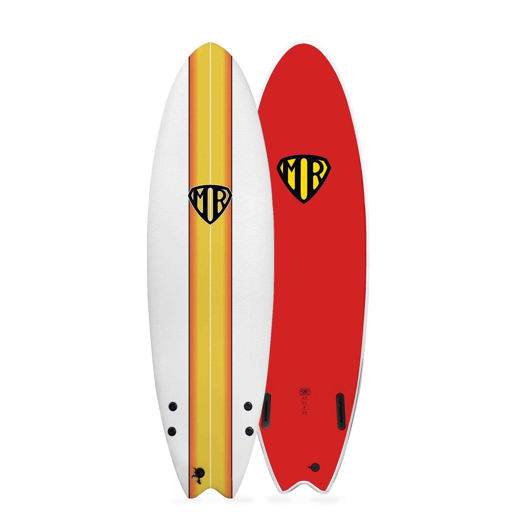 Ocean & Earth | MR Ezi-Rider Twin Fin 6'6" | White