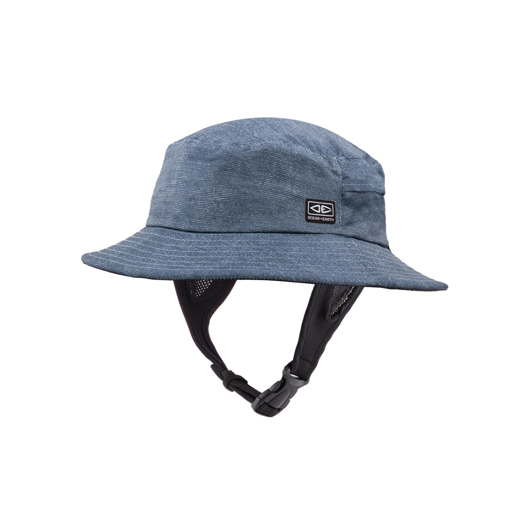 Ocean and Earth Kids Bingin Soft Peak Surf Hat - Blue Marle