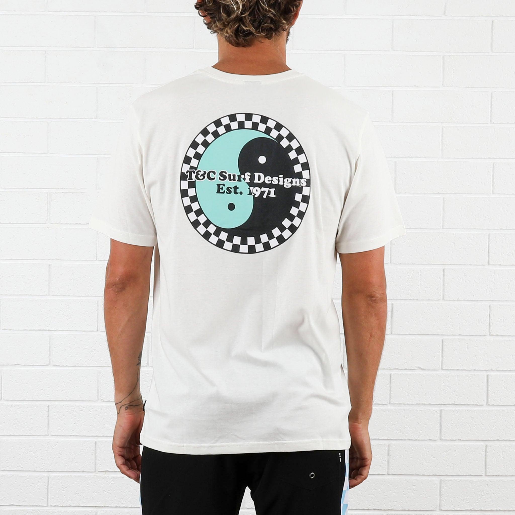 Icon Checker Tee - Bone Jade
