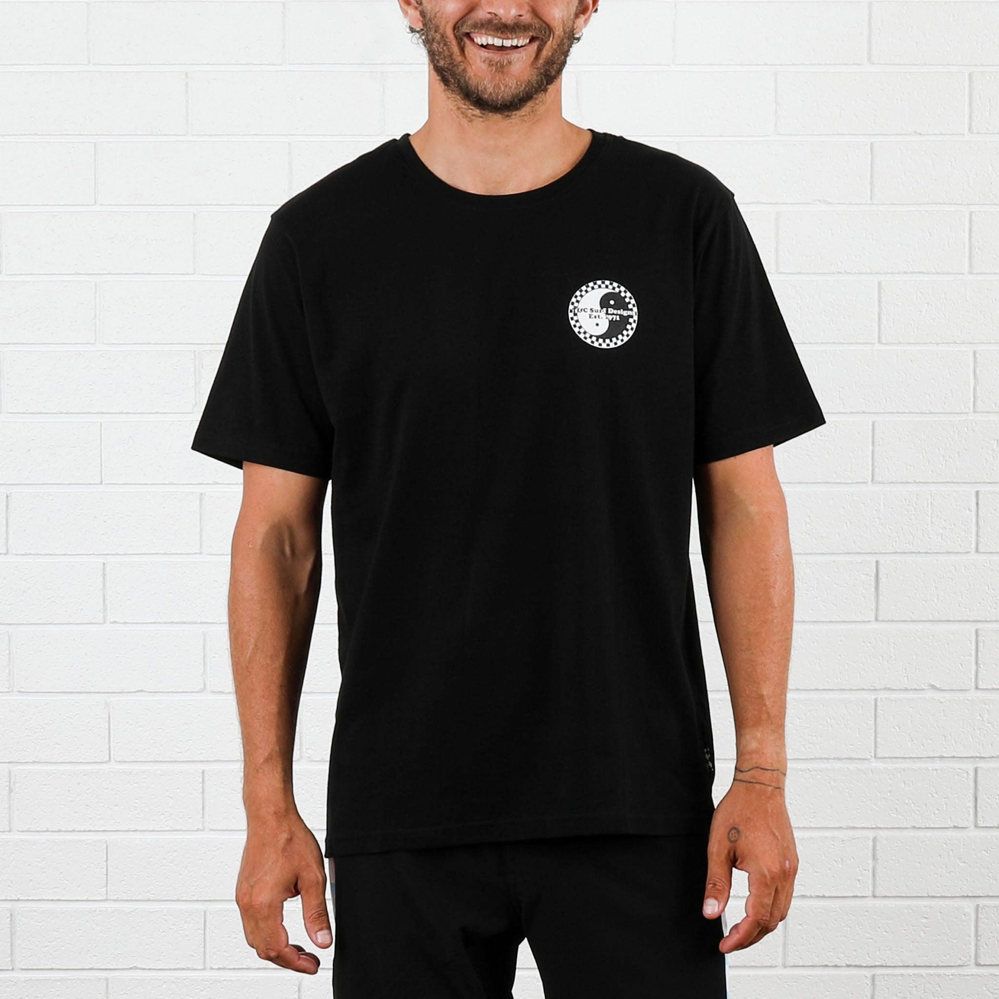 Icon Checker Tee - Black/Lilac