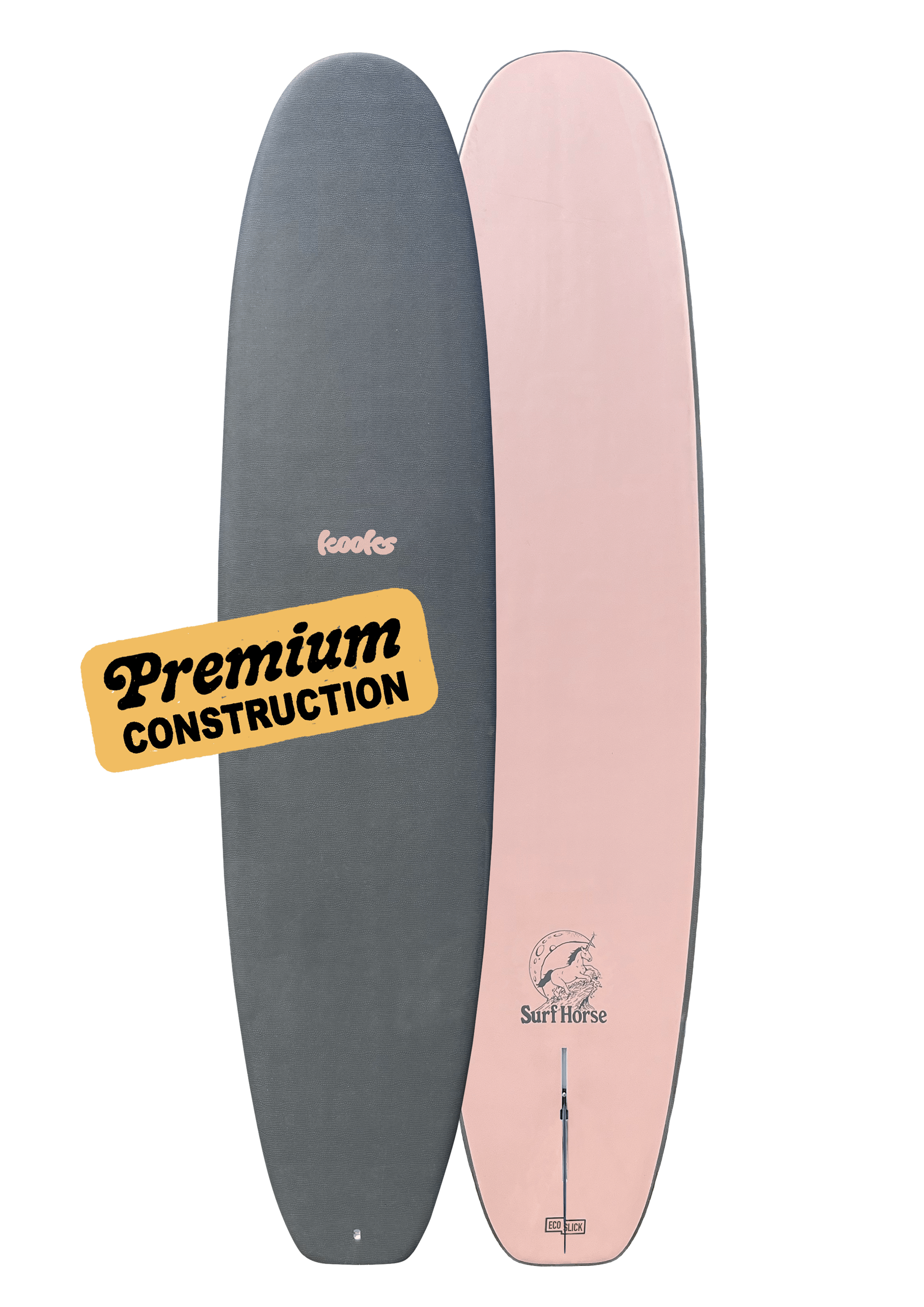 Salmon Grey Surfboard Sticker