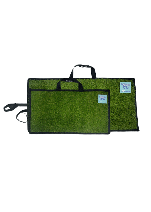 Two sand mats on white background
