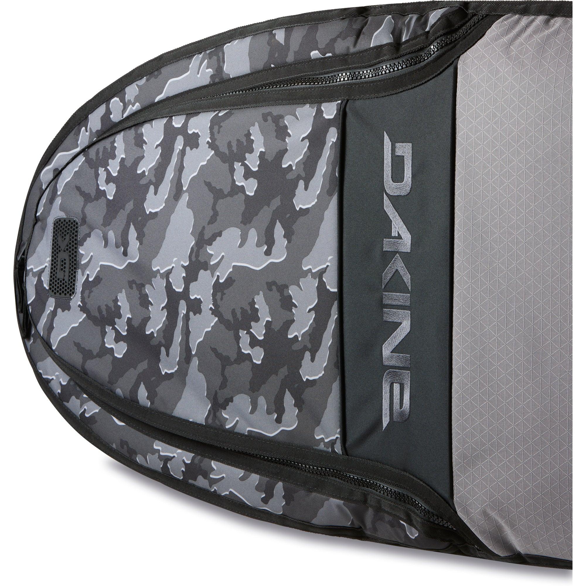 Back view of surfboard bag