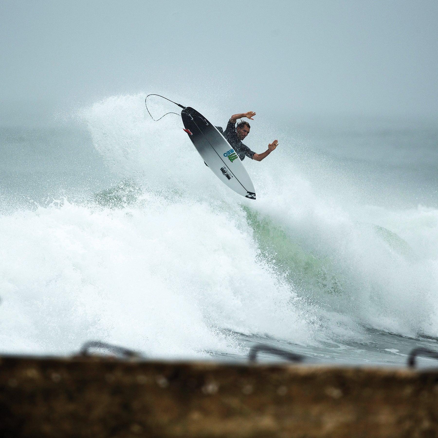 Surfer Holding Board