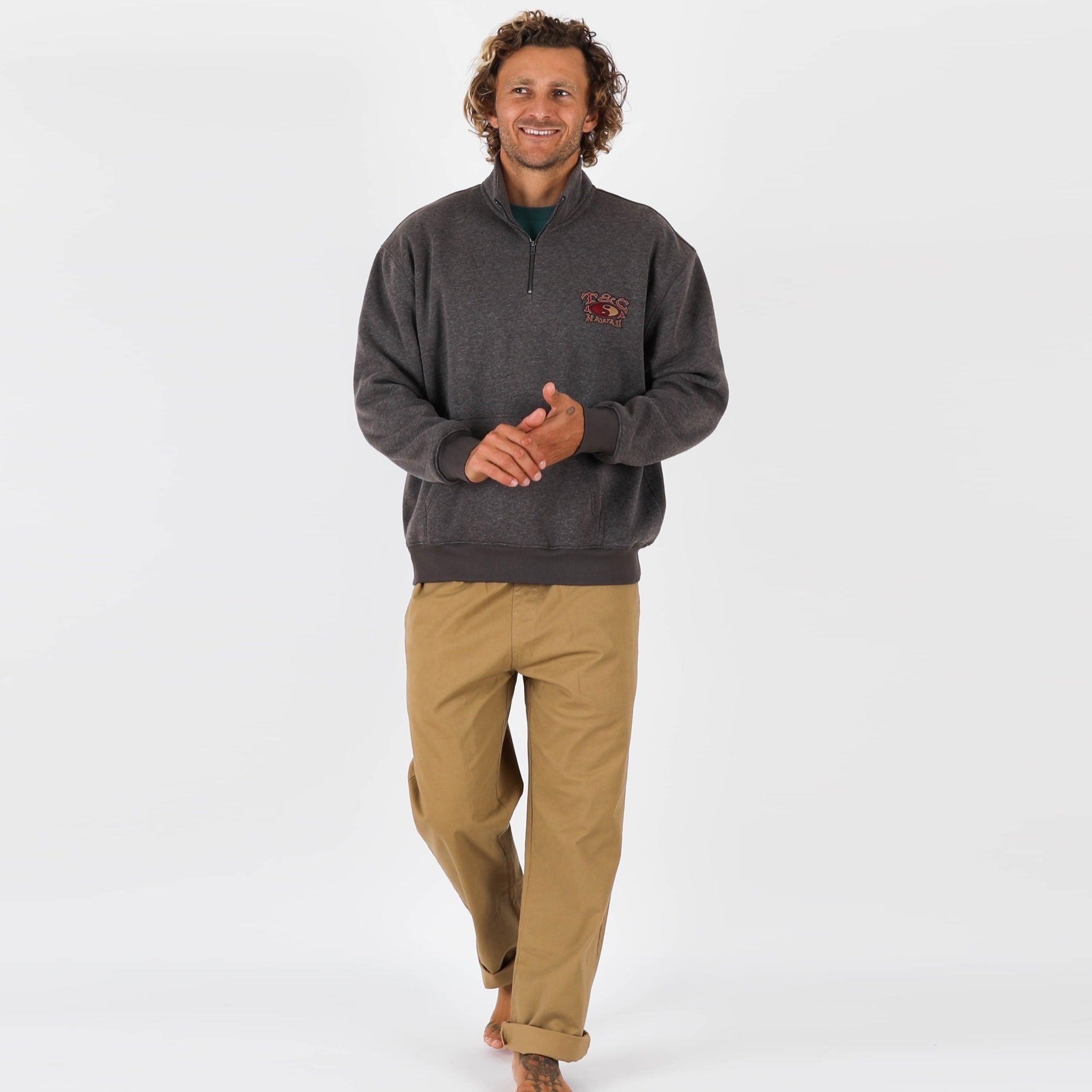 Thruster 1/4 Zip - Vintage Smoke