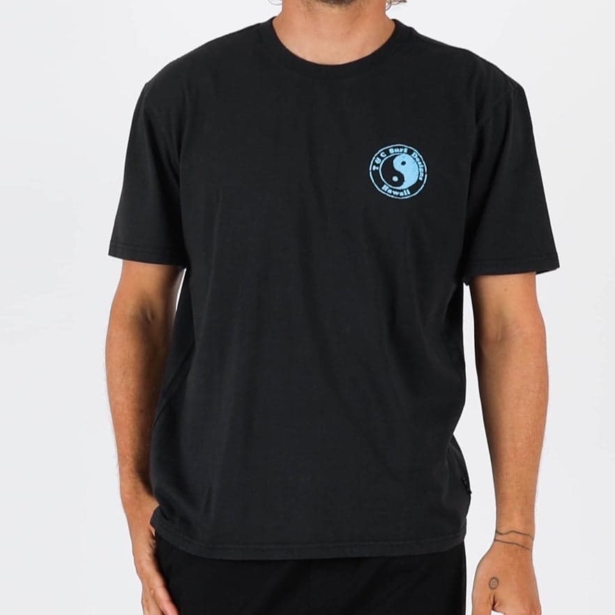 Monochrome Tee - Washed Black/Blue