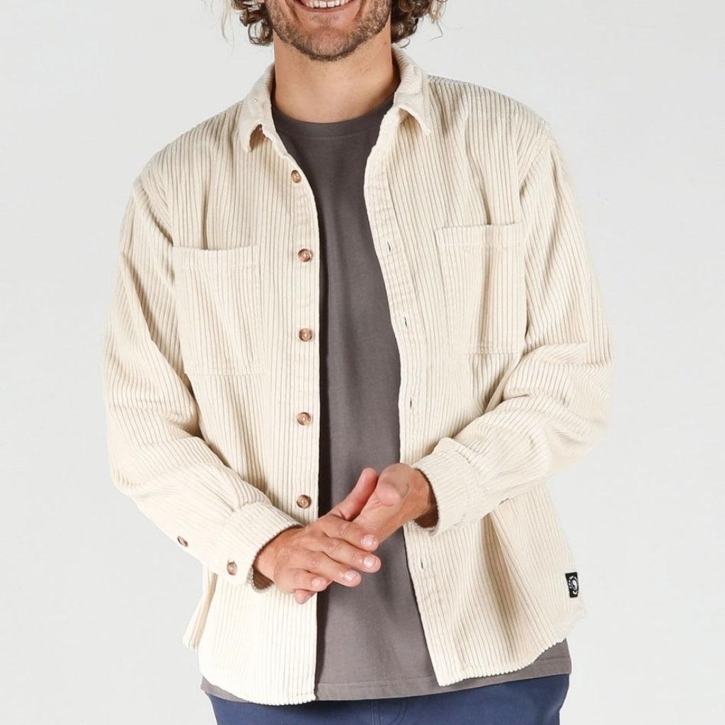 Motion LS Cord Shirt - Stone