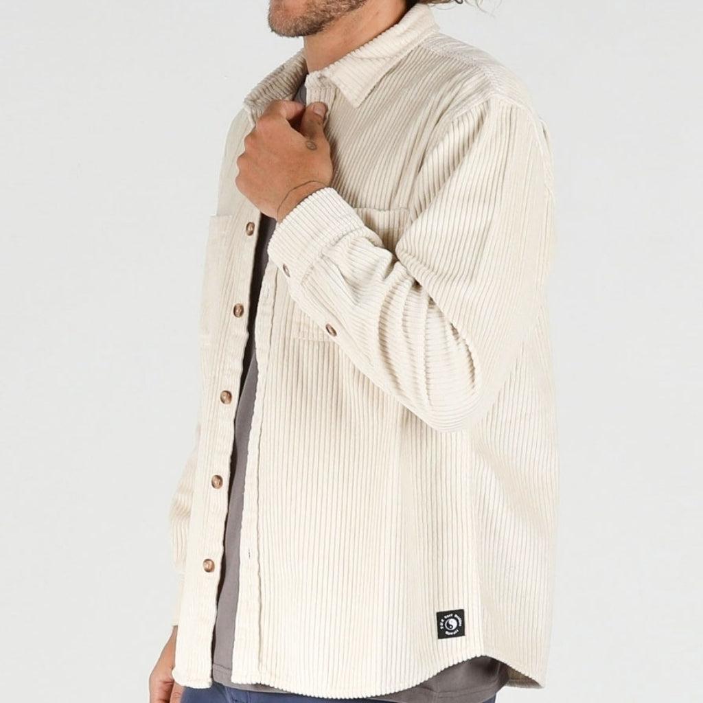 Motion LS Cord Shirt - Stone
