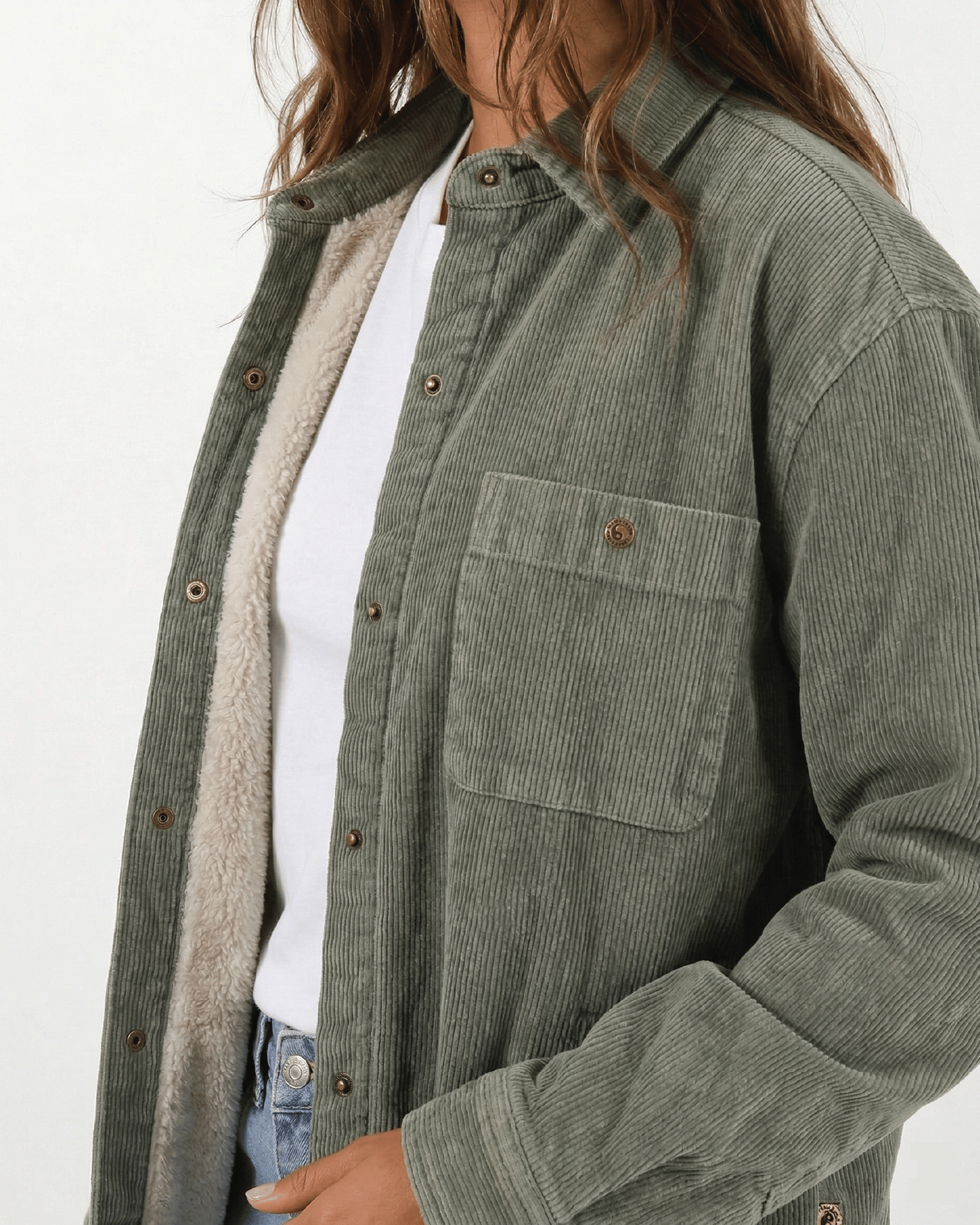Whaler Cord Jacket - Military