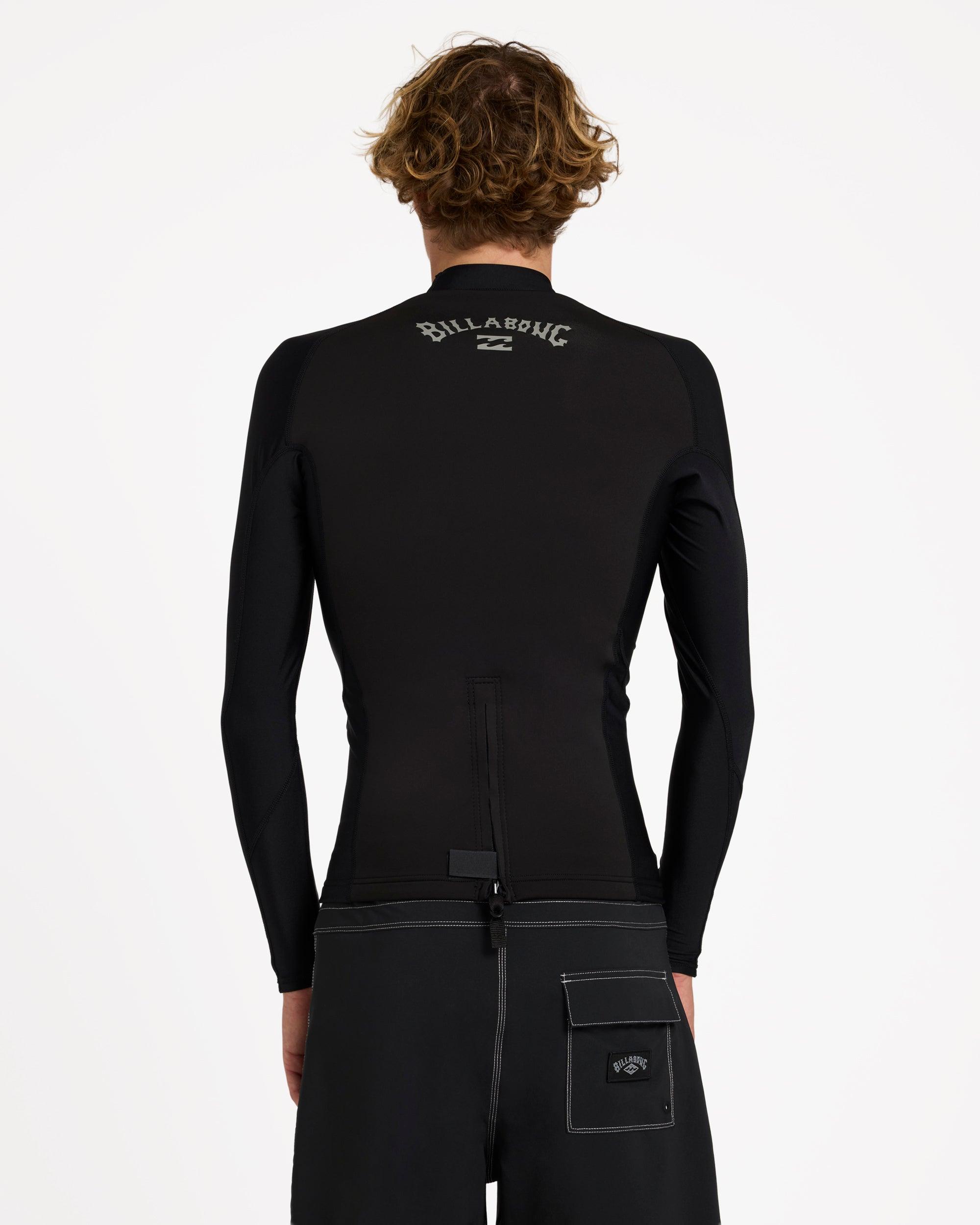 Back view of black wetsuit