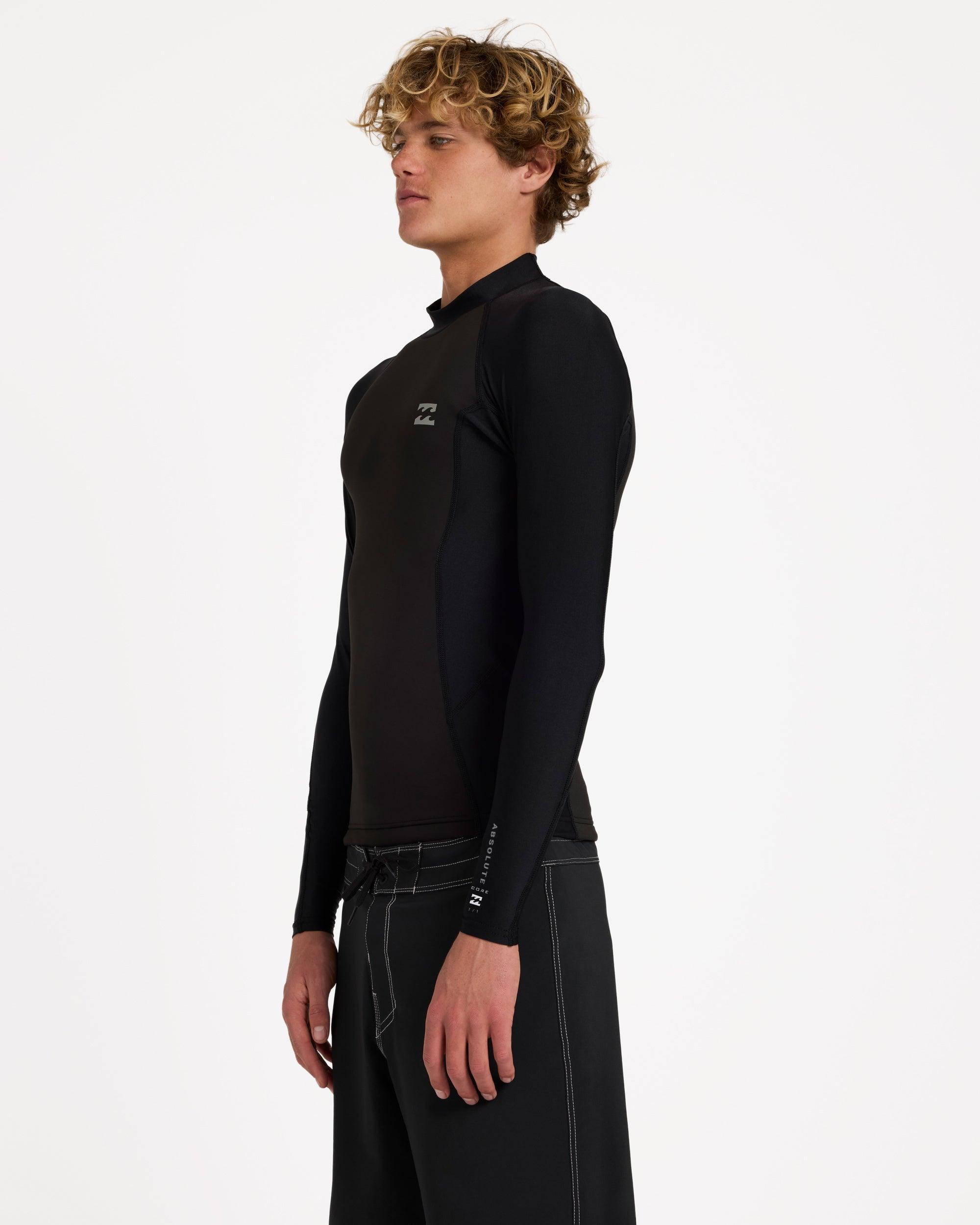 Side view of black wetsuit