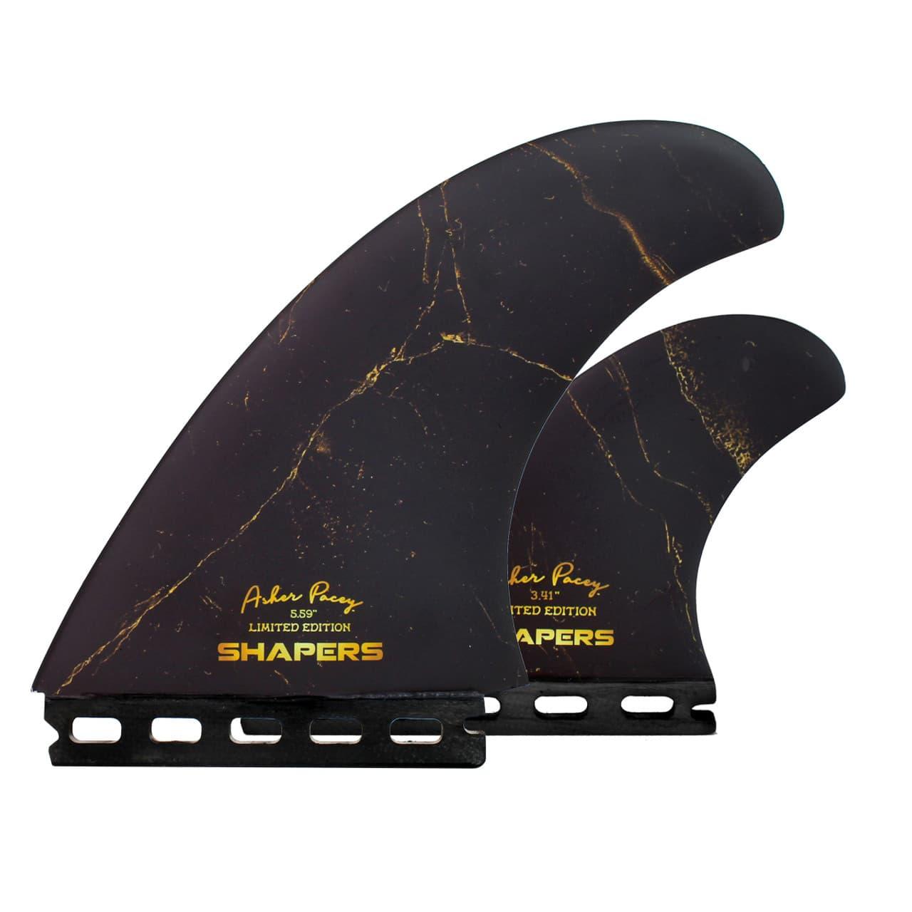 Asher Pacey 5.59" + Stabiliser - Single Tab-Black/Gold 2