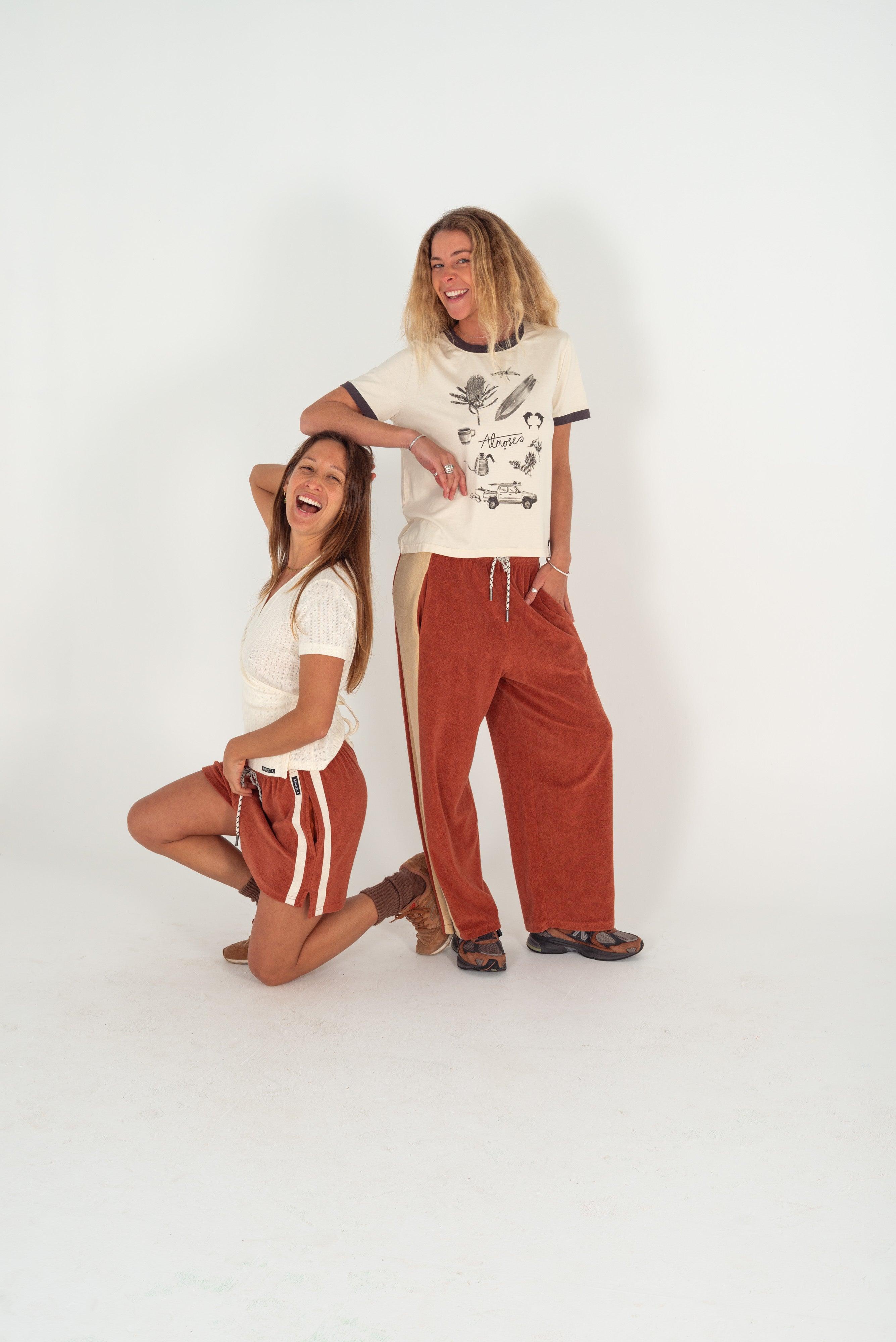 Après Surf Panel Pant - Rust & Cream