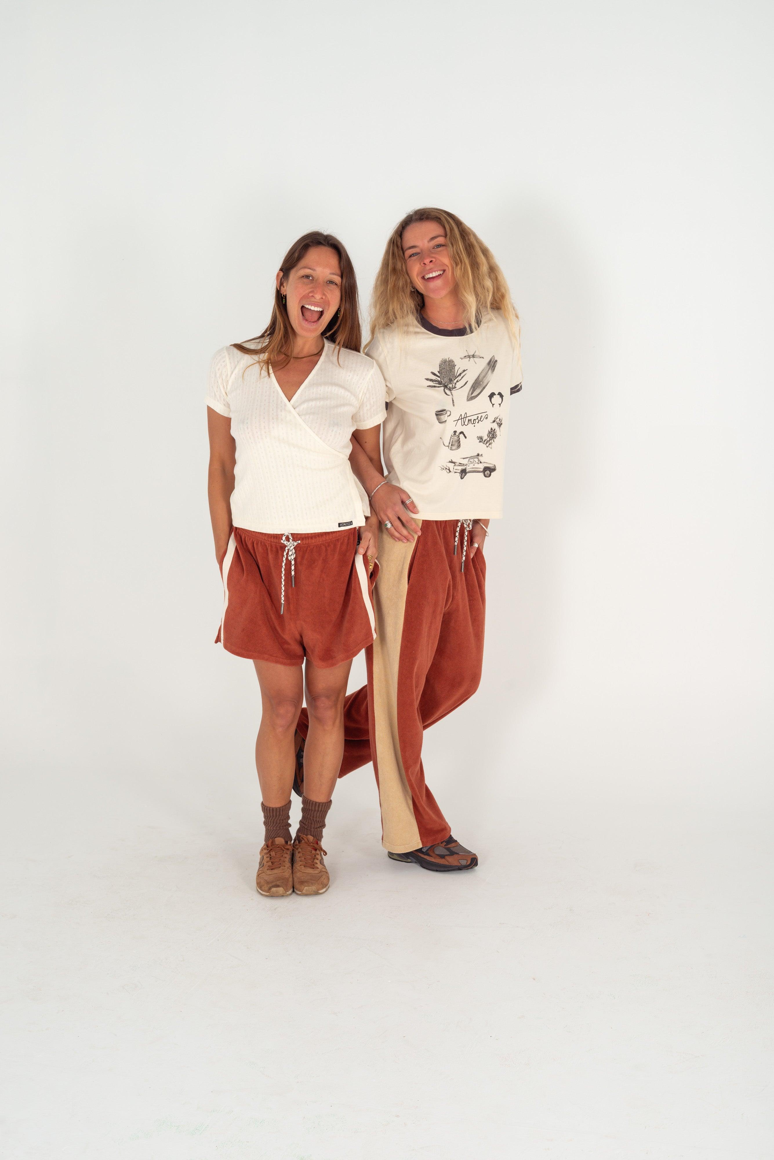 Après Surf Panel Pant - Rust & Cream