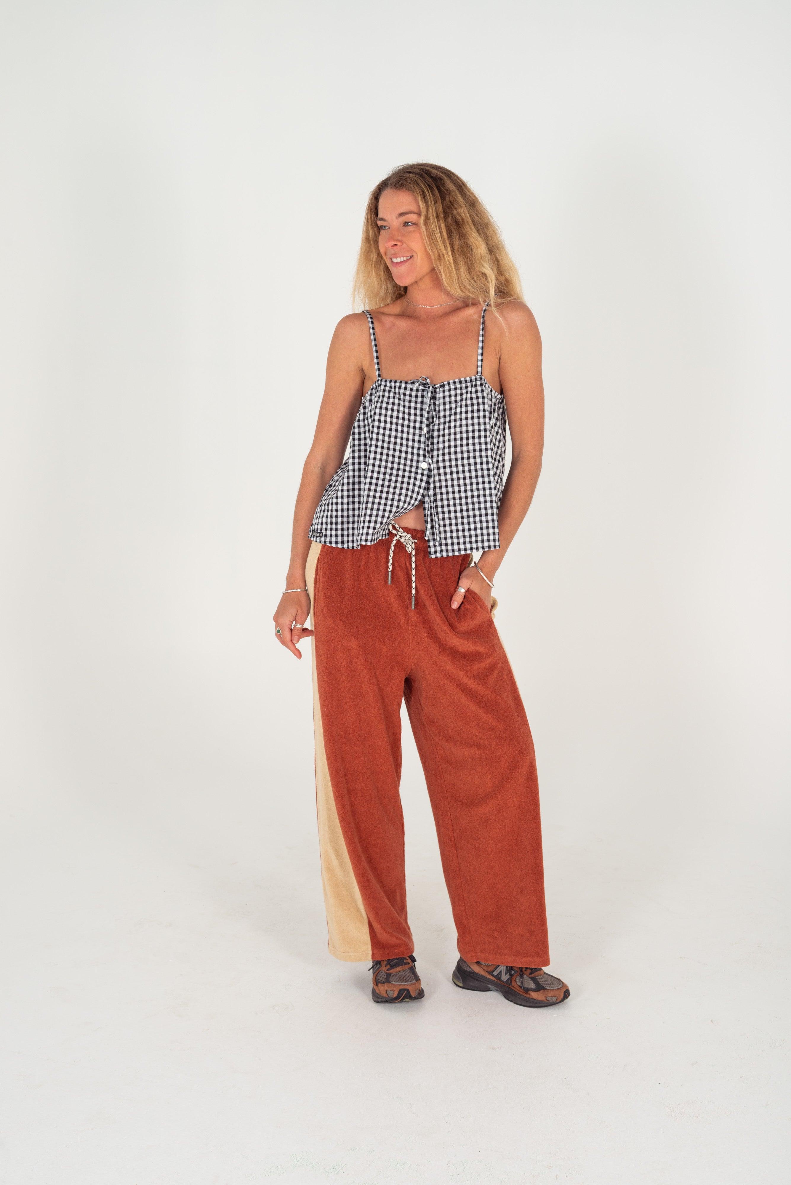 Après Surf Panel Pant - Rust & Cream