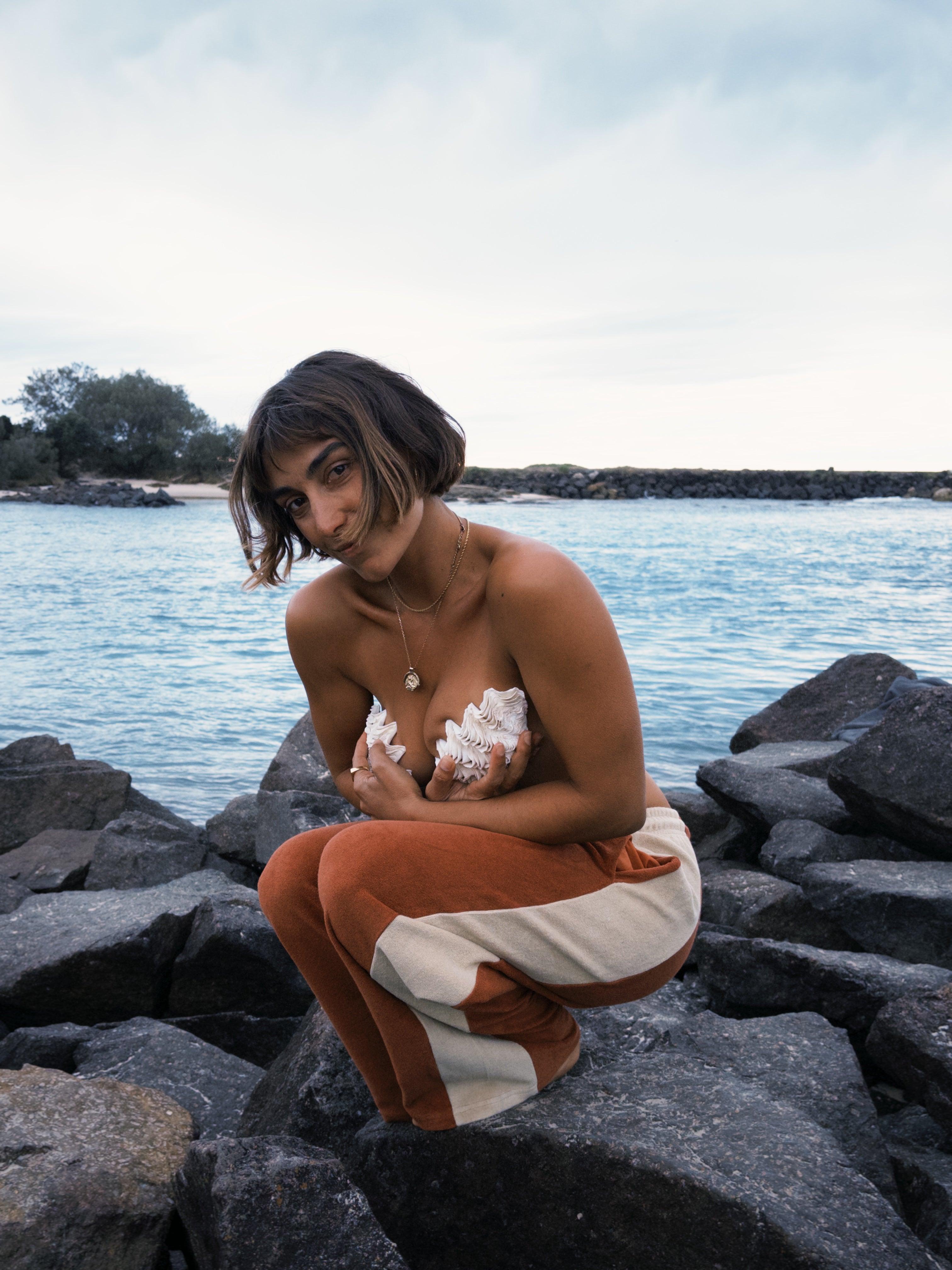 Après Surf Panel Pant - Rust & Cream